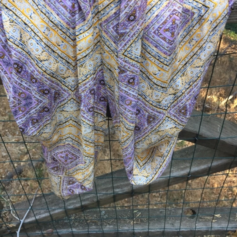 Cotton on brand kimono in lavender and sherbet yellow - Picture 5 of 12